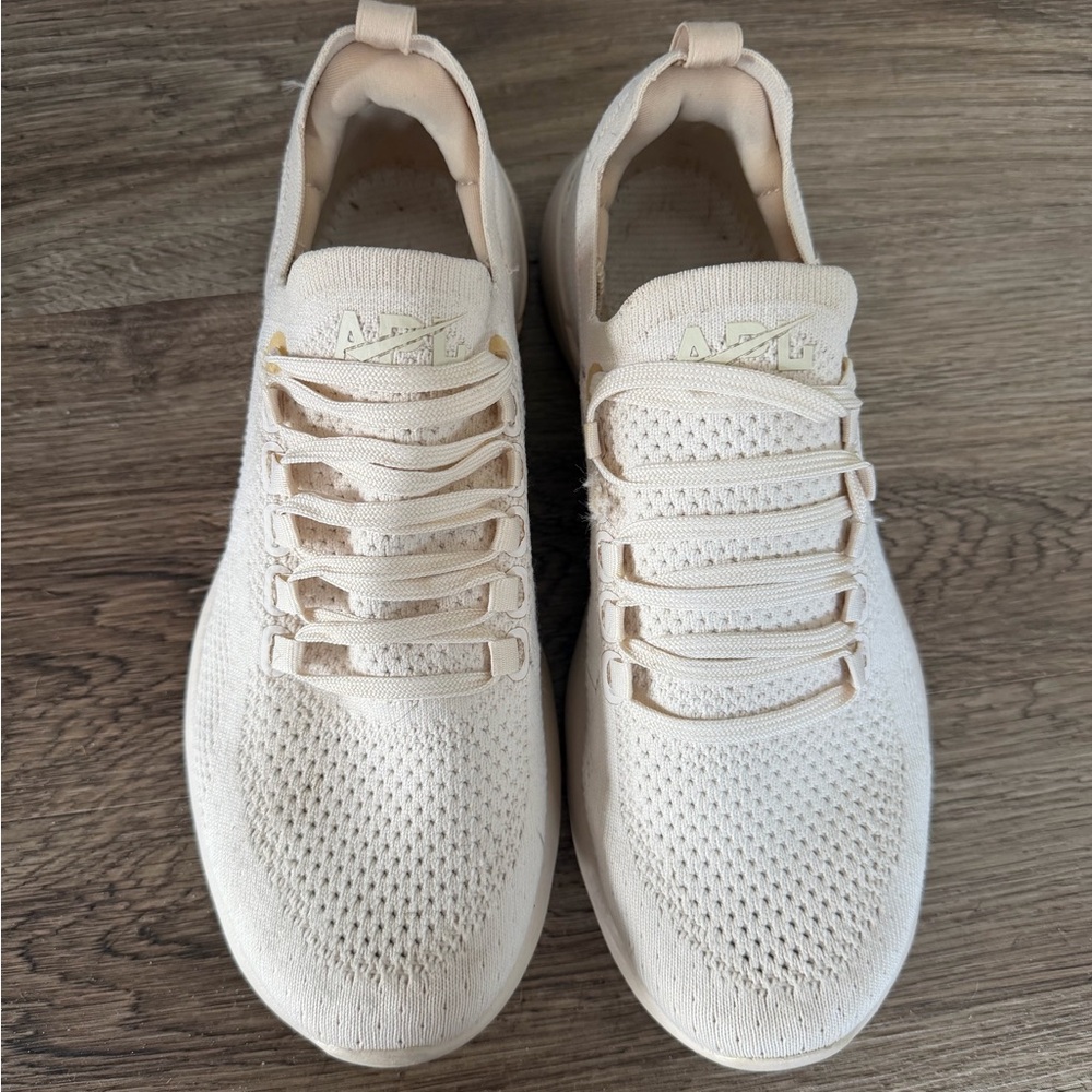 APL Women's Cream Knit Slip-On Athletic Sneakers